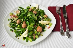 feldsalat champignons