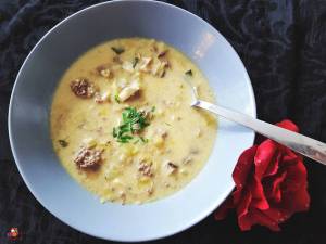 lauch pilz suppe cremig