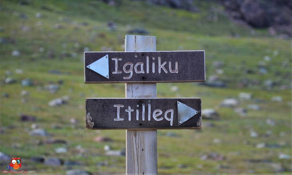 wegweiser nach igaliku und itilleq