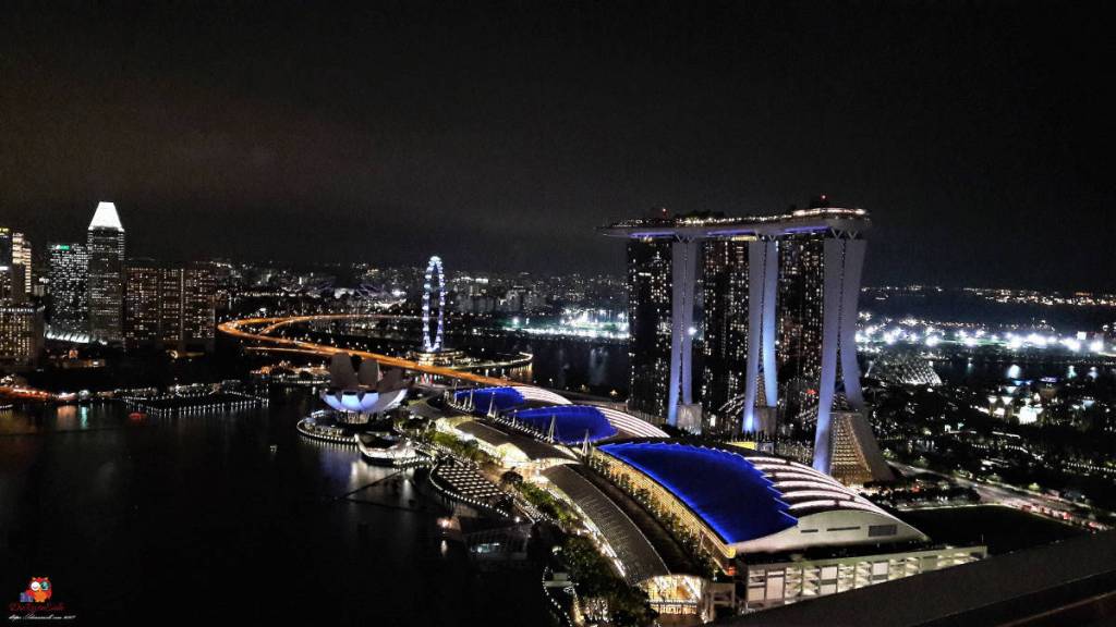 skyline singapur bei nacht