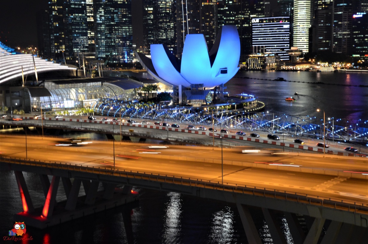 singapur art science lotus blüte