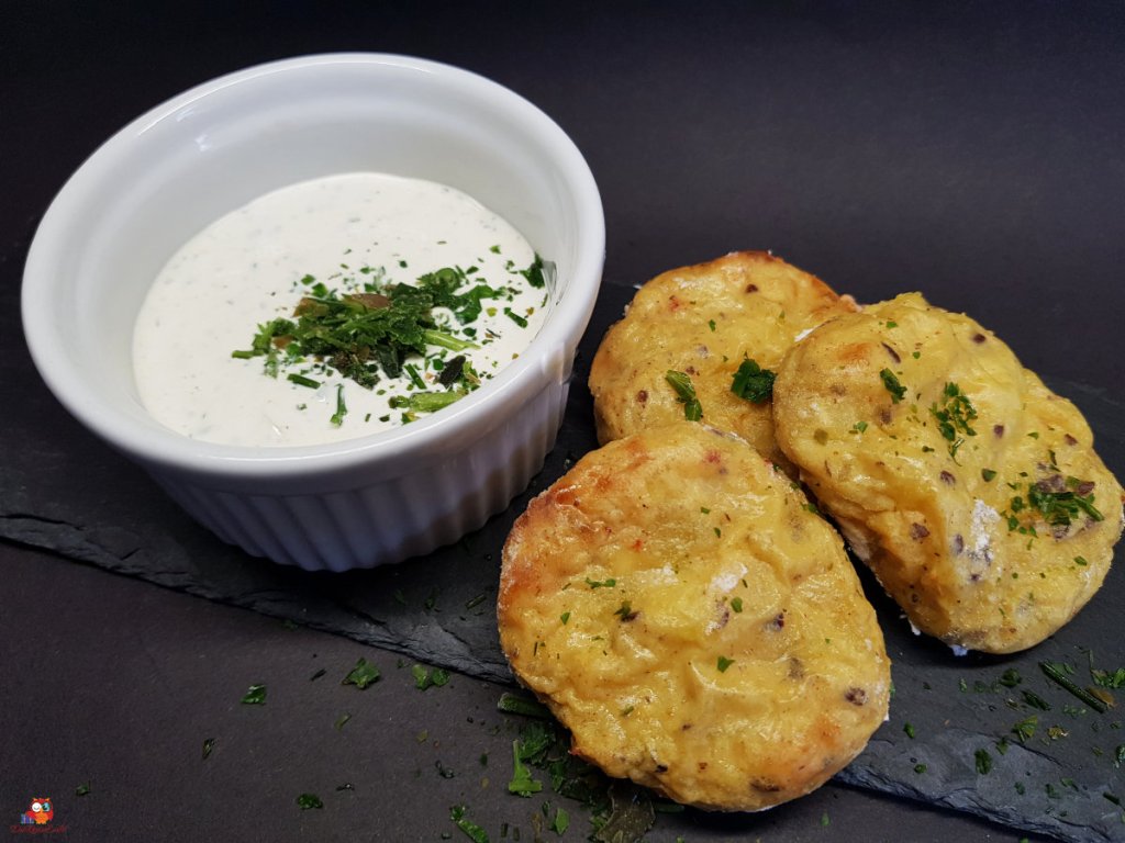 kartoffelplätzchen mit dip grillzeit fingerfood